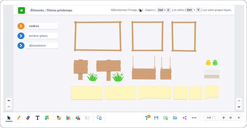 Modèles Gynzy pour tableau blanc interactif Speechi Connect