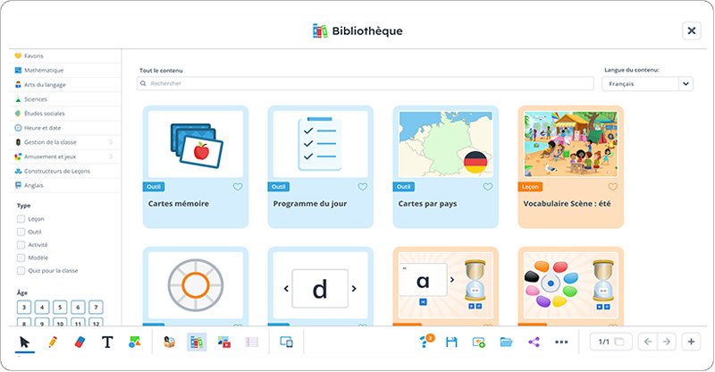 Ressources Gynzy pour classe connectée et éducation
