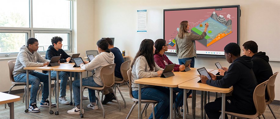 Diffusion Stream Speechi Connect pour classe connectée sur écran tactile